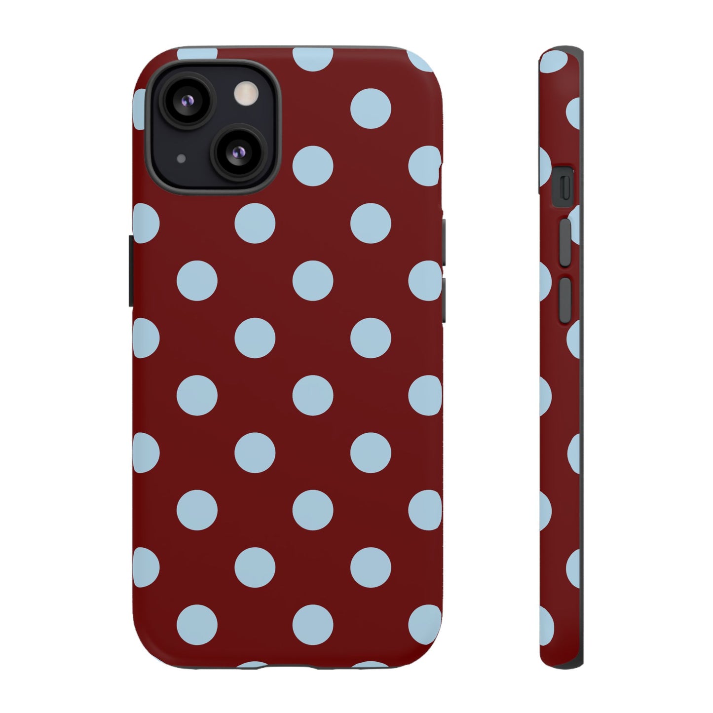 Red and Blue Polka dot