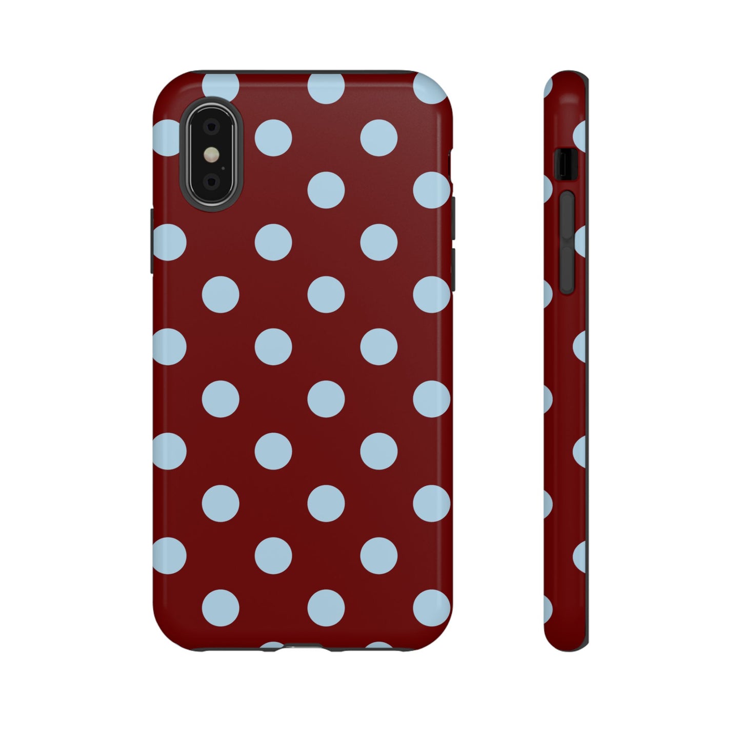 Red and Blue Polka dot
